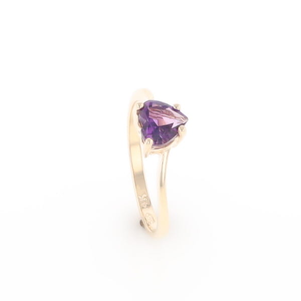 Heart Amethyst Ring
