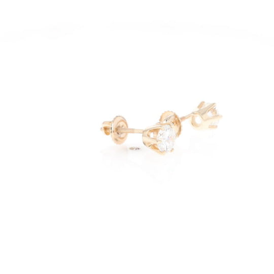 1.1ct 6-Prong Round Diamond Solitaire Studs