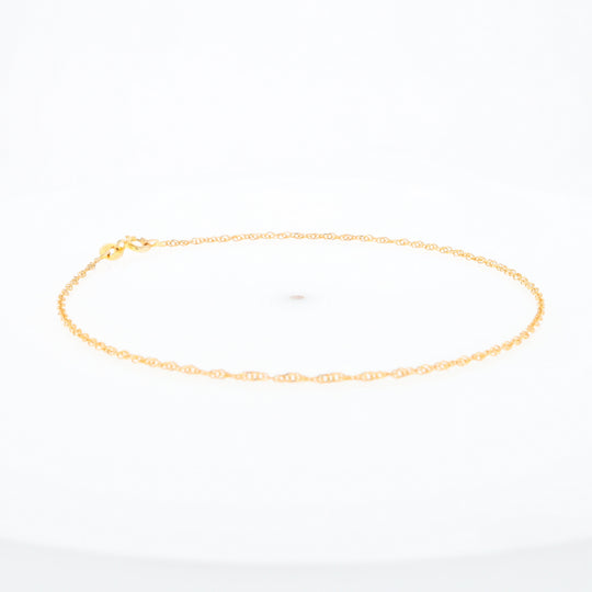 Gold Singapore Anklet