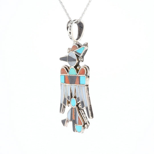 Native Multi-Stone Thunderbird Pendant