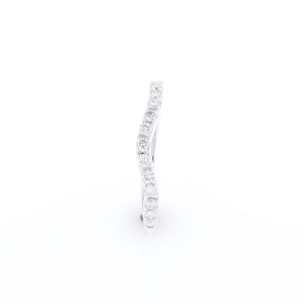 Diamond Contour Wedding Band