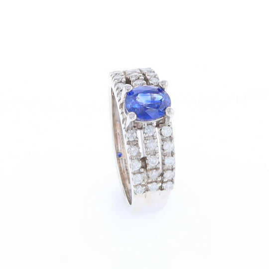 Sapphire Triple Band Ring