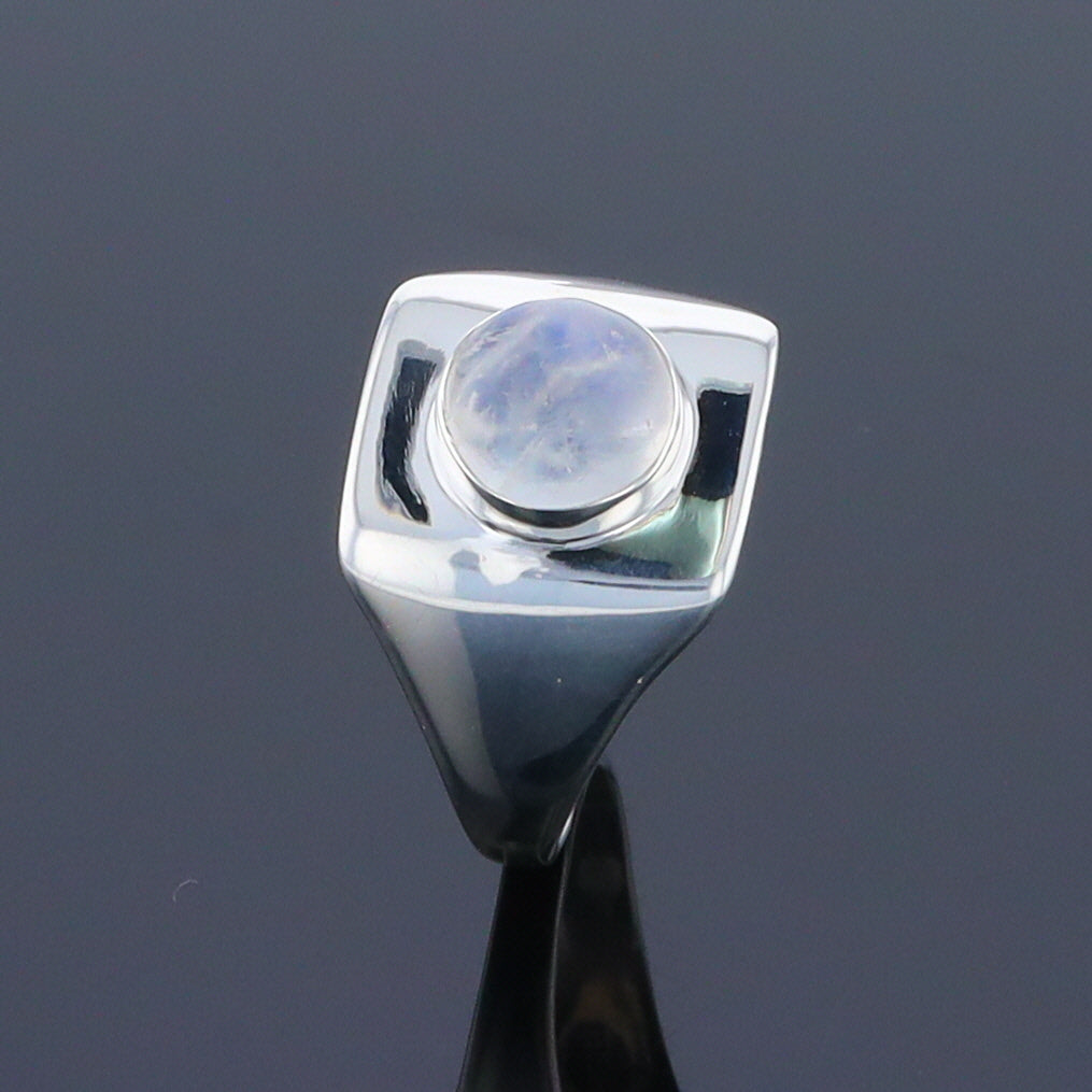 Bezel Moonstone Ring