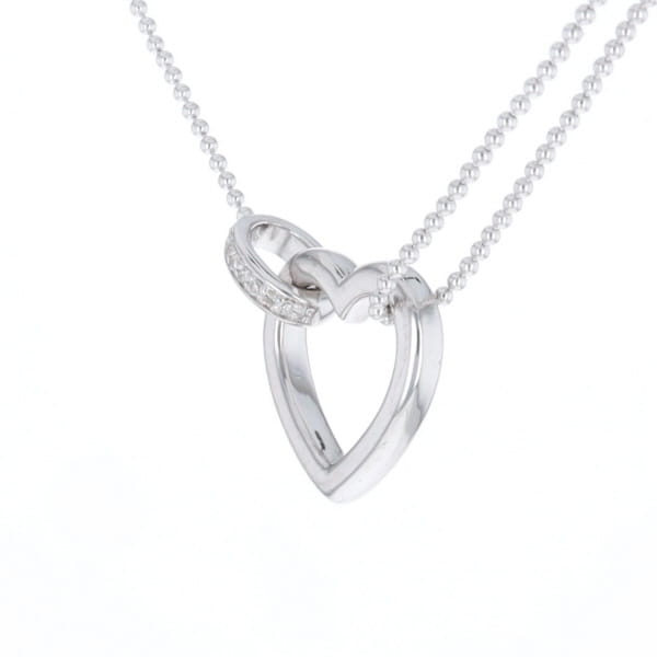 Diamond Clip Heart Necklace