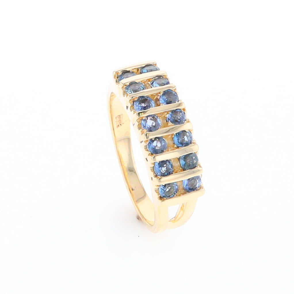 Channel Set Sapphire Ring