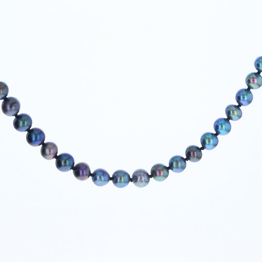 Cultured Tahitian Blue Pearl Strand Necklace