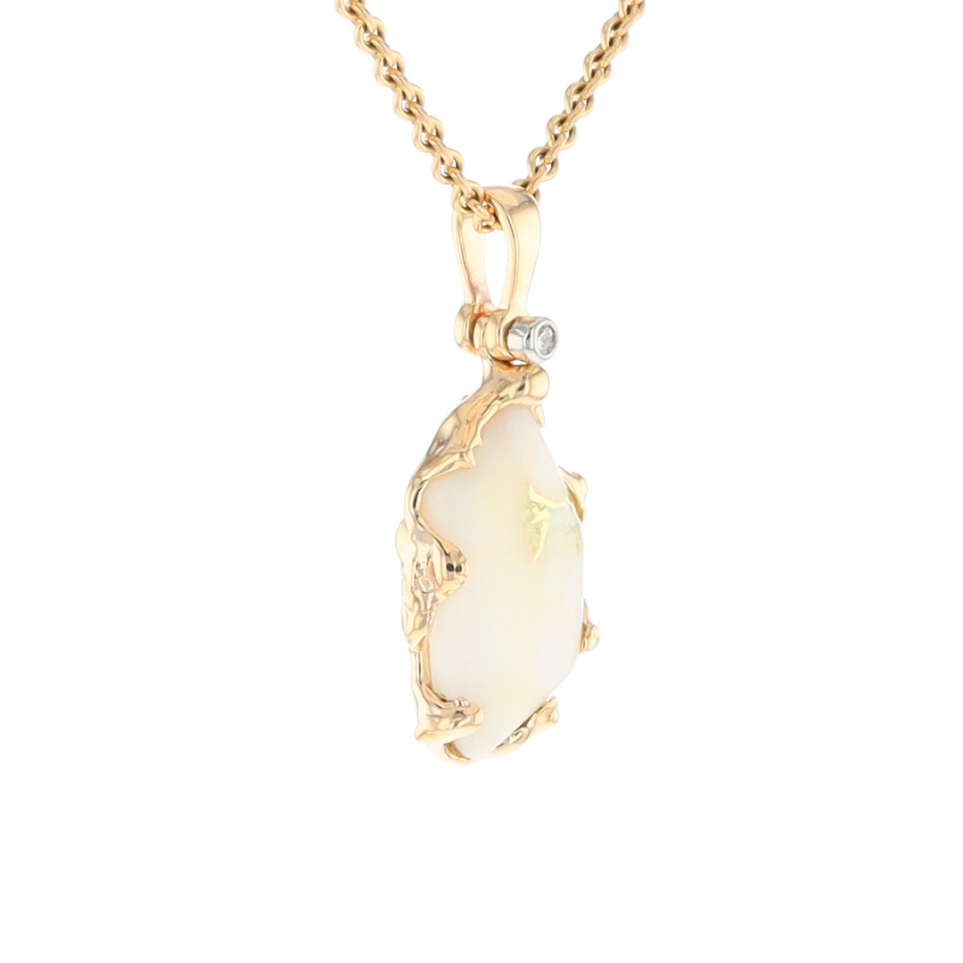 Gold Quartz Freeform Pendant  (G2)