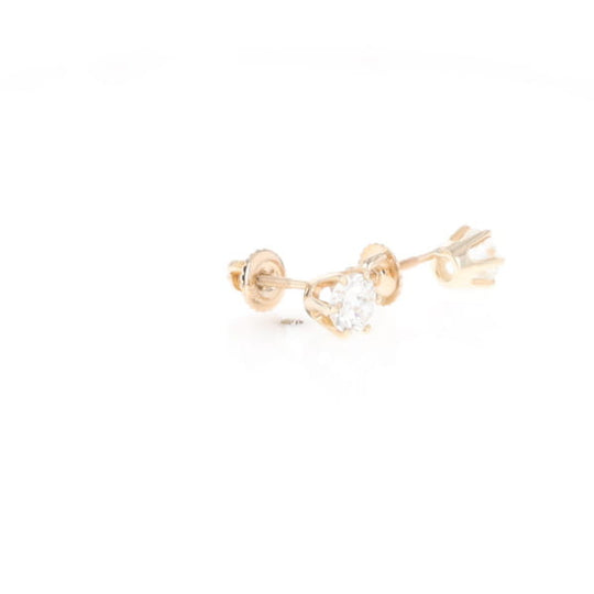 1.1ct 6-Prong Round Diamond Solitaire Studs