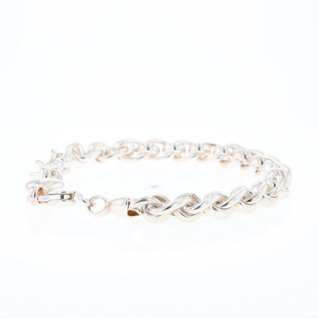 Sterling Silver Round Link Bracelet