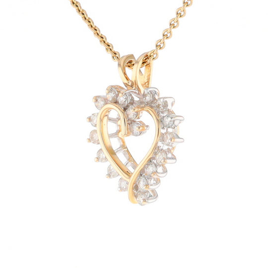 Open Heart Diamond Pendant