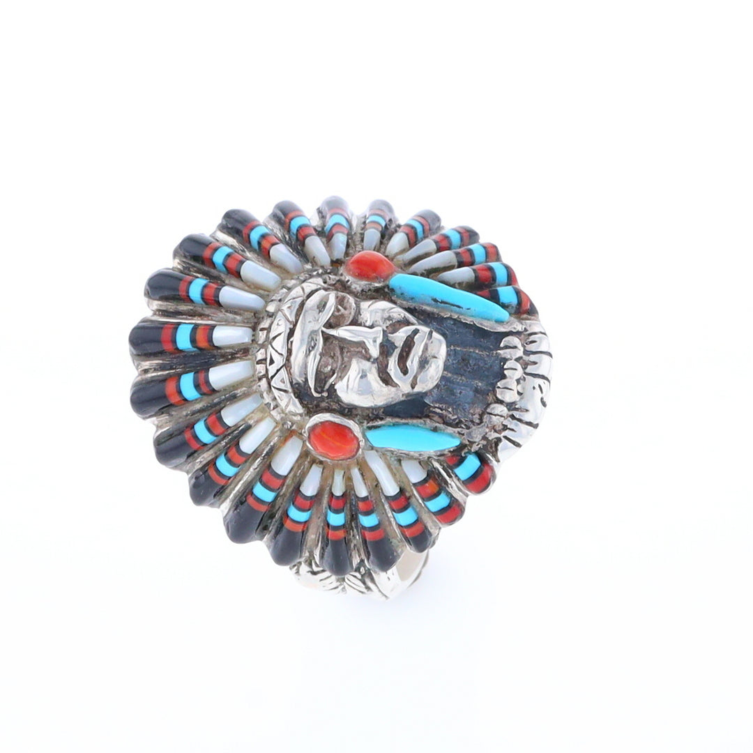 Native American Head Dress Ring