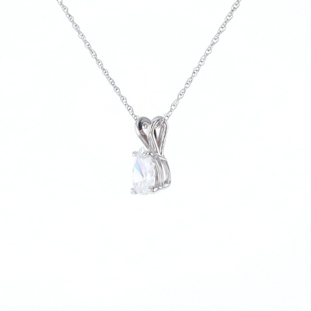 Pear Diamond Solitaire Pendant