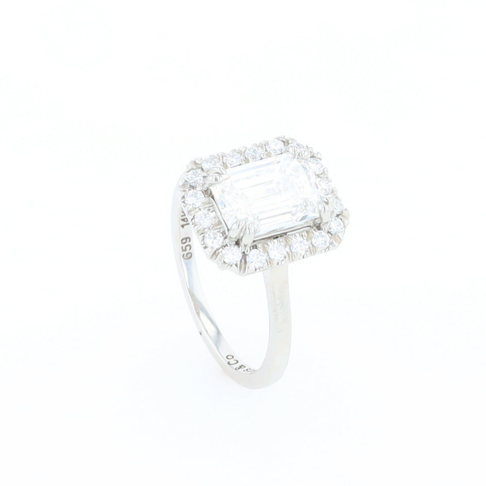 Emerald Cut Diamond Engagement Ring