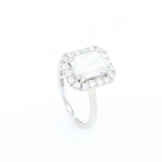 Emerald Cut Diamond Engagement Ring