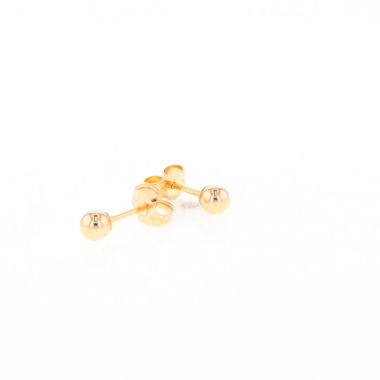 Gold Ball Stud Earrings