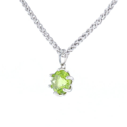 Solitaire Peridot Tulip Pendant