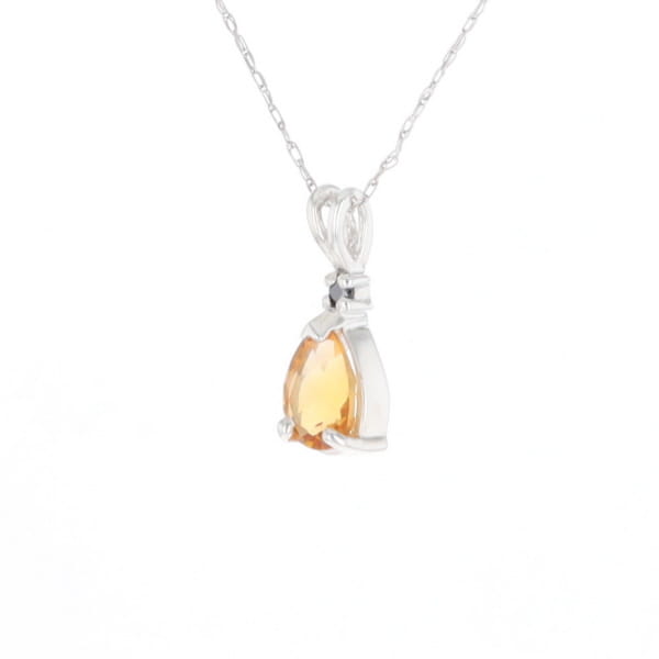 Citrine Pear Pendant