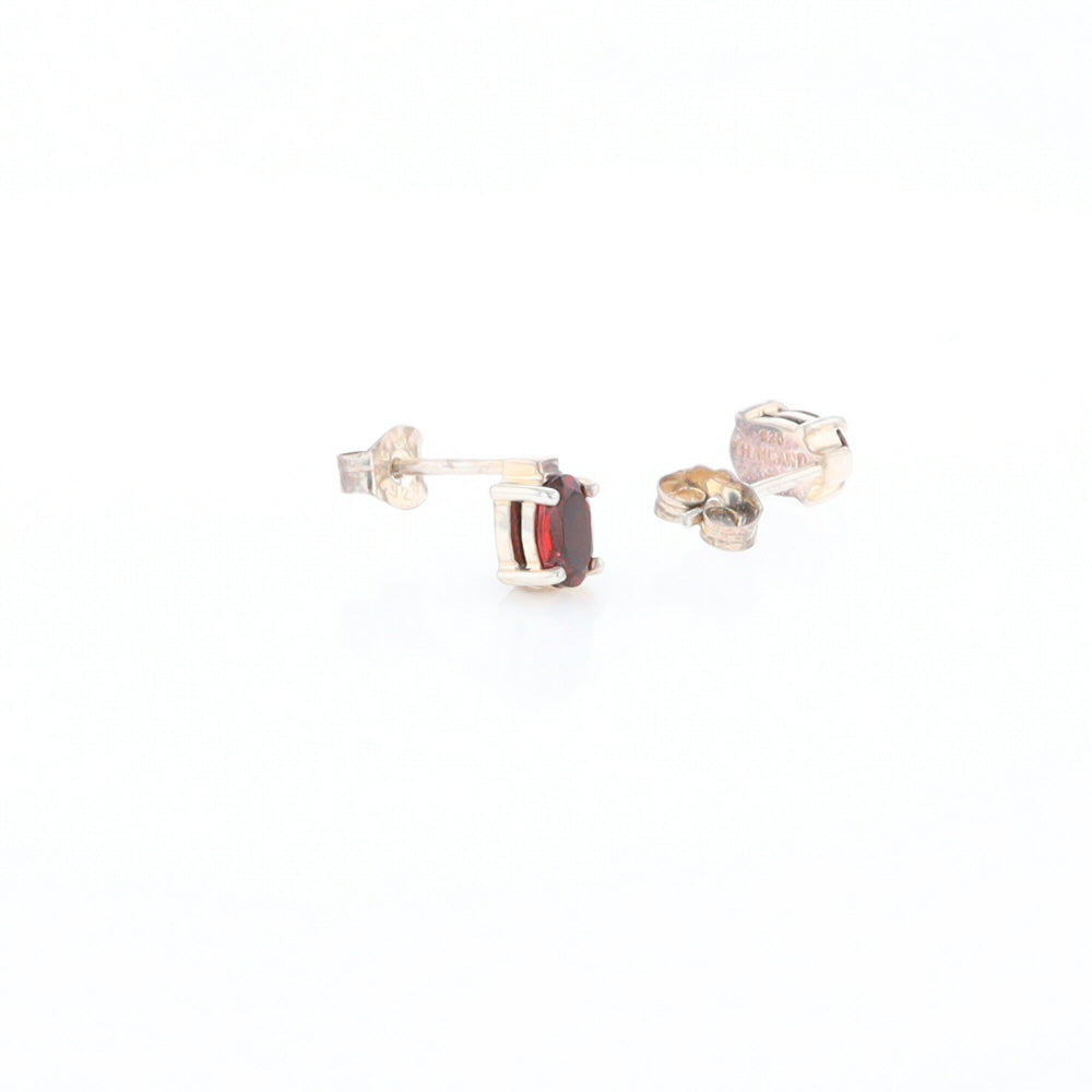 Garnet Stud Earrings