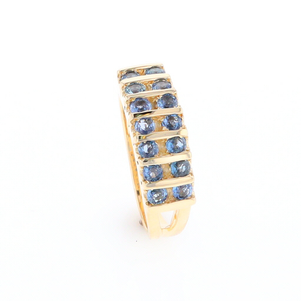 Channel Set Sapphire Ring