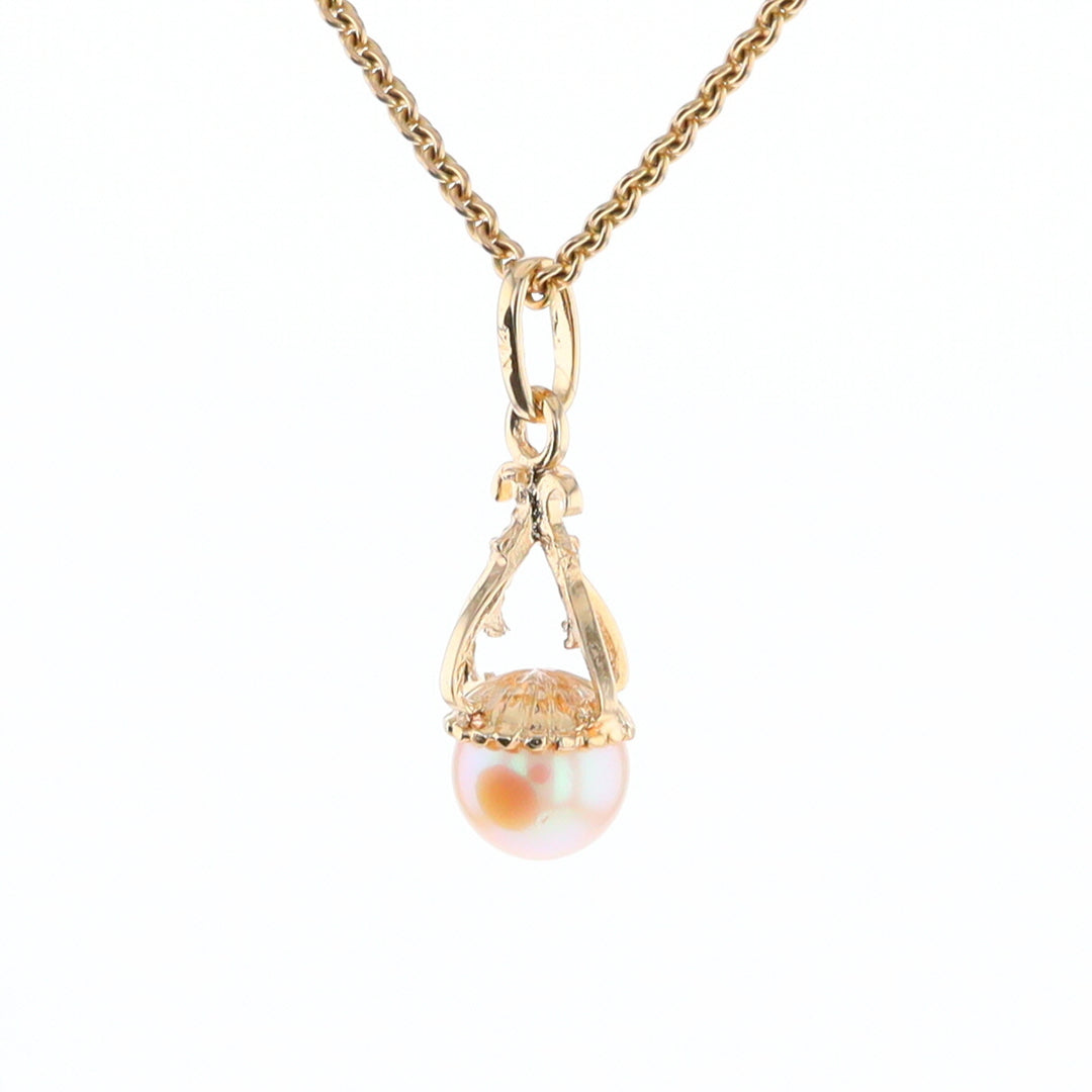 Swirl Chandelier Pearl Pendant