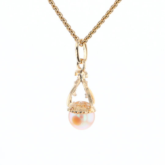 Swirl Chandelier Pearl Pendant