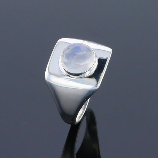 Bezel Moonstone Ring