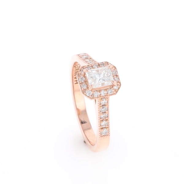 Princess Cut Diamond Halo Ring