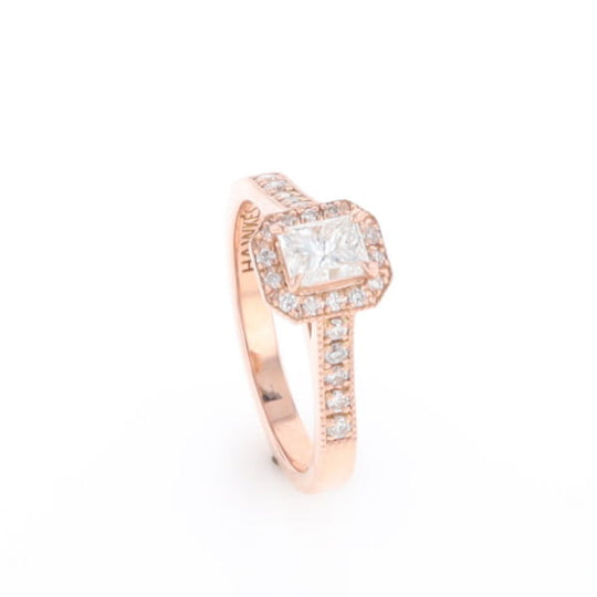 Princess Cut Diamond Halo Ring