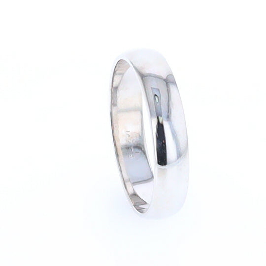 Standard Fit Wedding Band White Gold