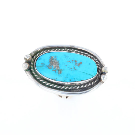 Long Oval Turquoise Ring