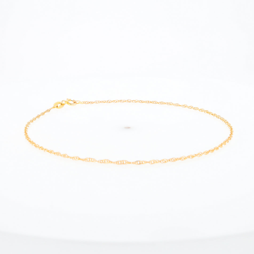 Gold Singapore Anklet