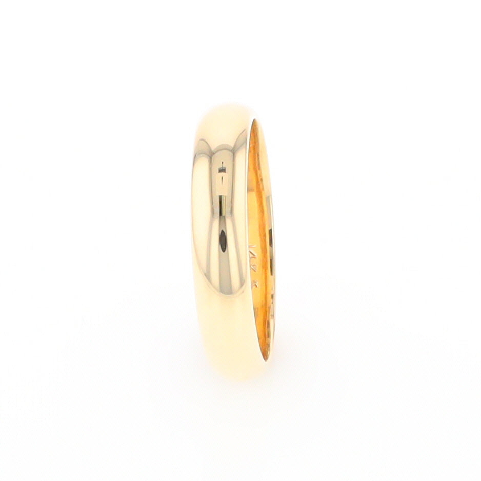 High Polished Comfort Fit Wedding Band