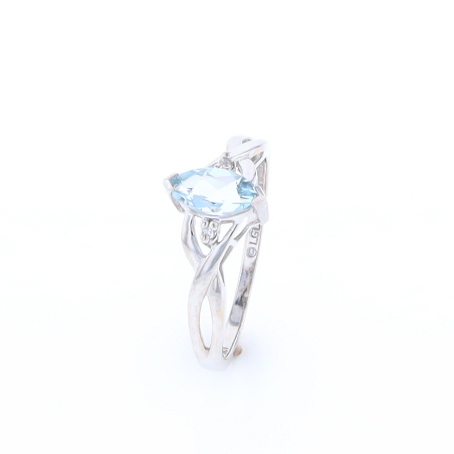 Marquise Blue Topaz Ring