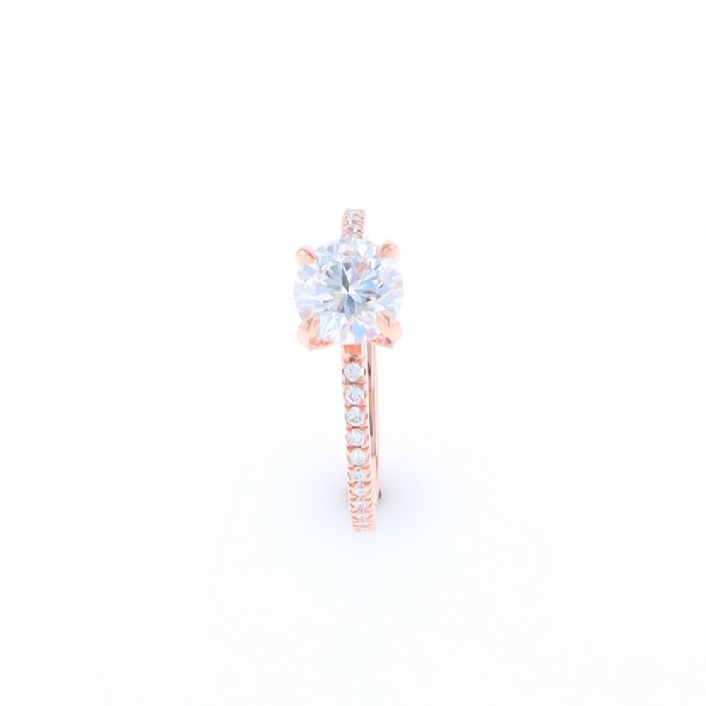 Rose Gold Lab Grown Diamond Engagement Ring