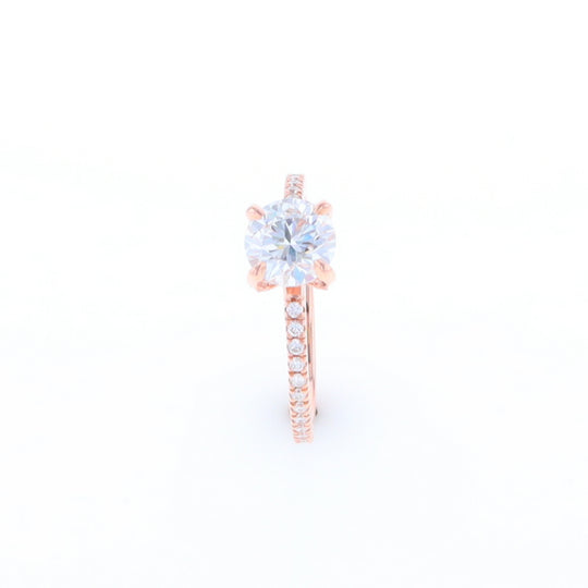 Rose Gold Lab Grown Diamond Engagement Ring