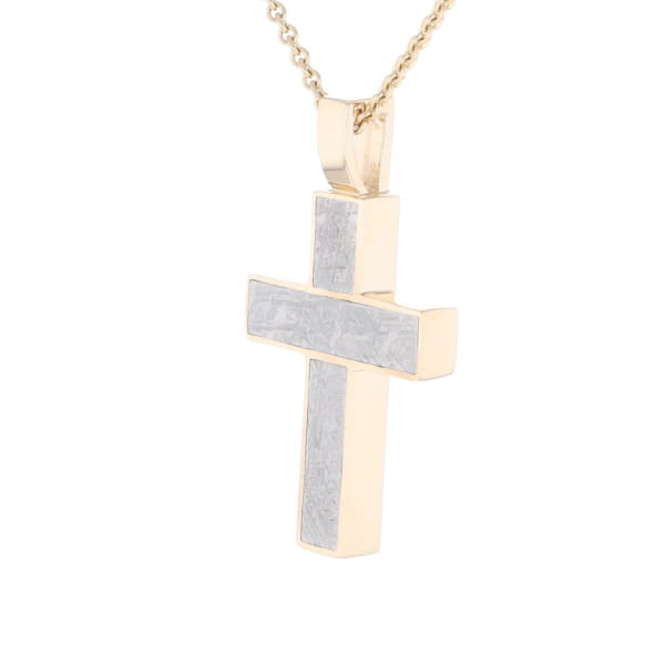 Meteorite Cross Pendant