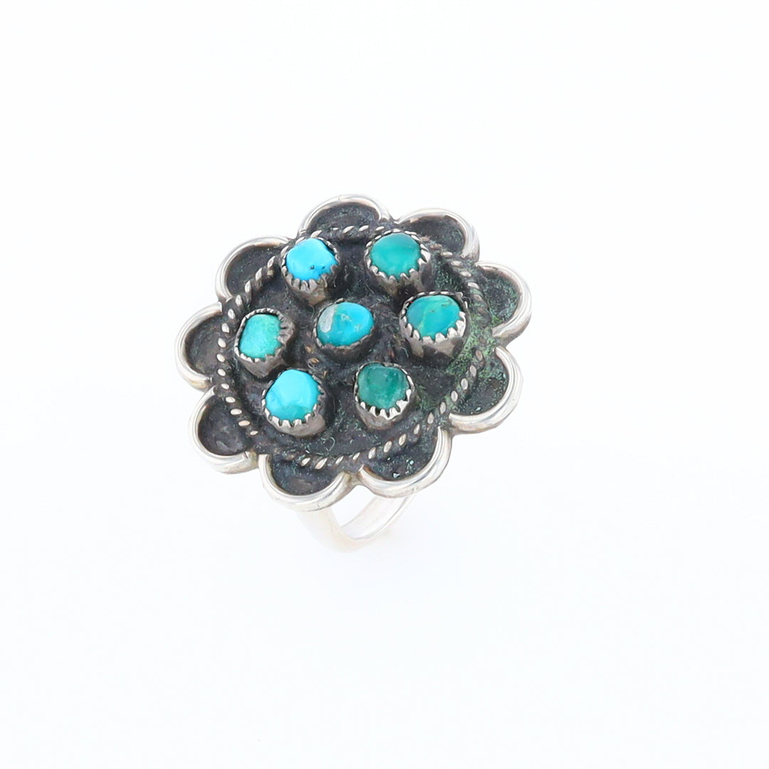 Turquoise Flower Ring