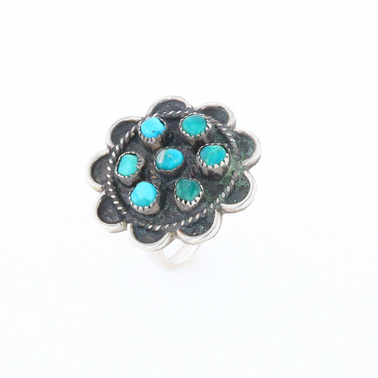 Turquoise Flower Ring