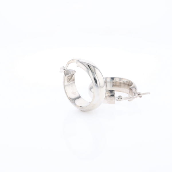 Hollow Round Tube Hoop Earrings