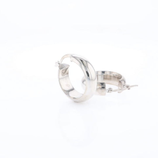 Hollow Round Tube Hoop Earrings