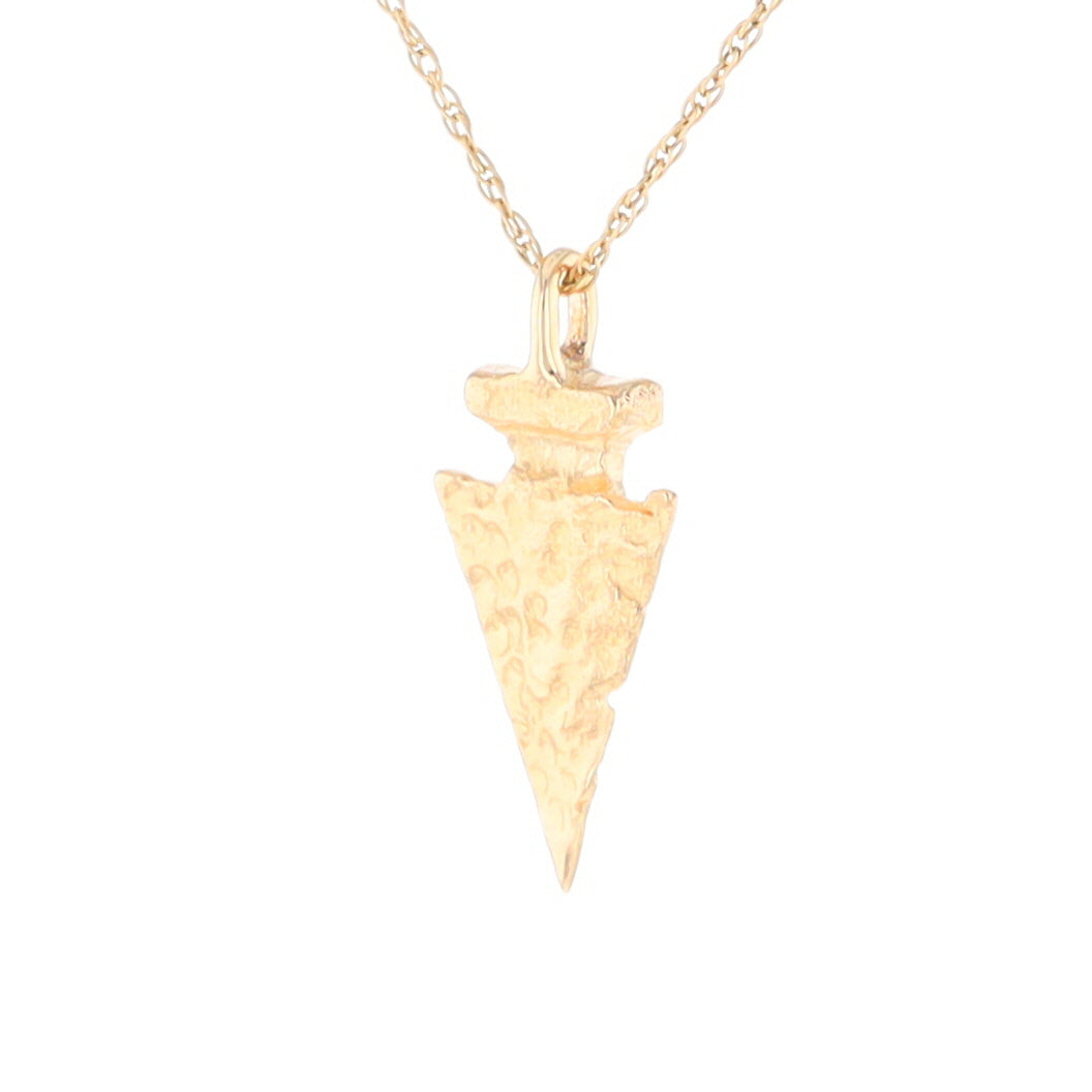 Gold Arrowhead Pendant