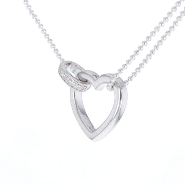 Diamond Clip Heart Necklace