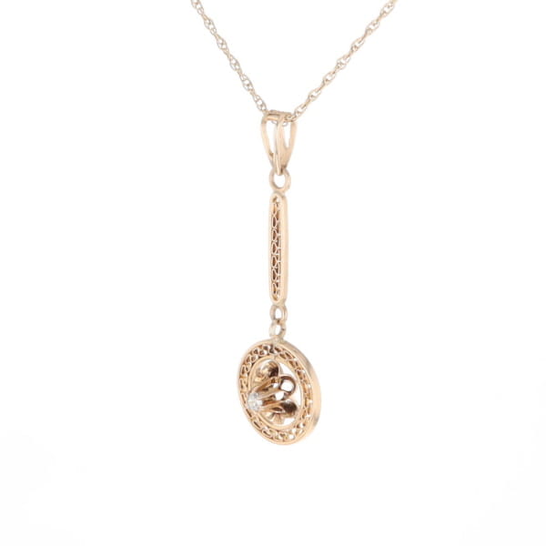 Buttercup Filigree Vintage Pendant