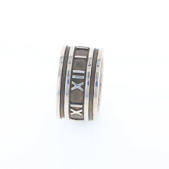 Tiffany & Co Sterling Silver Roman Numerals Ring