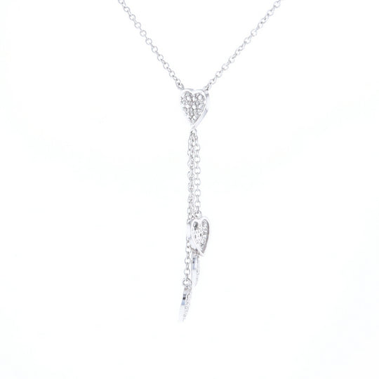 14K Triple Heart Necklace