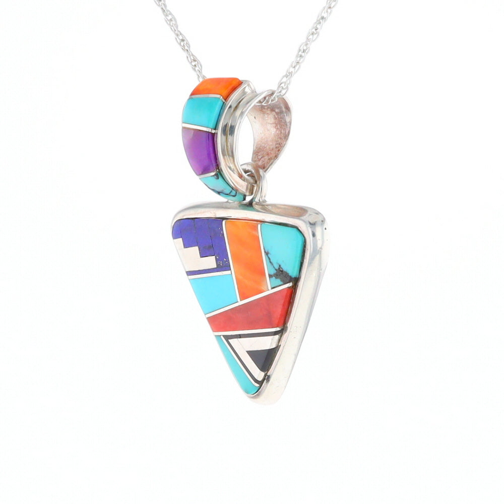 Triangle Native Inlaid Pendant