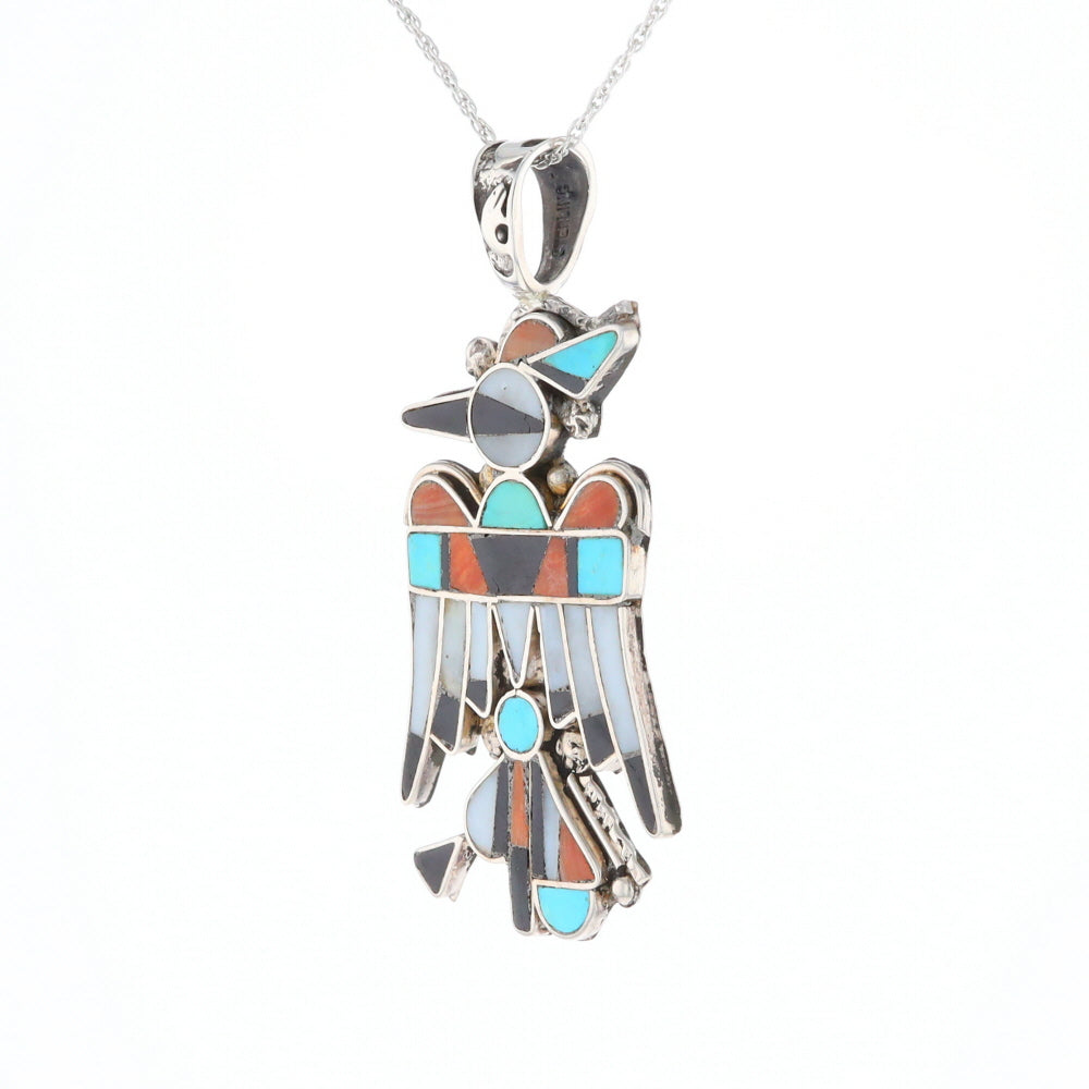 Native Multi-Stone Thunderbird Pendant