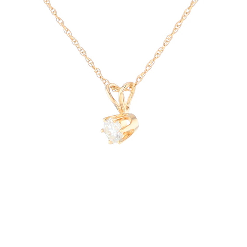 Solitaire Diamond Pendant