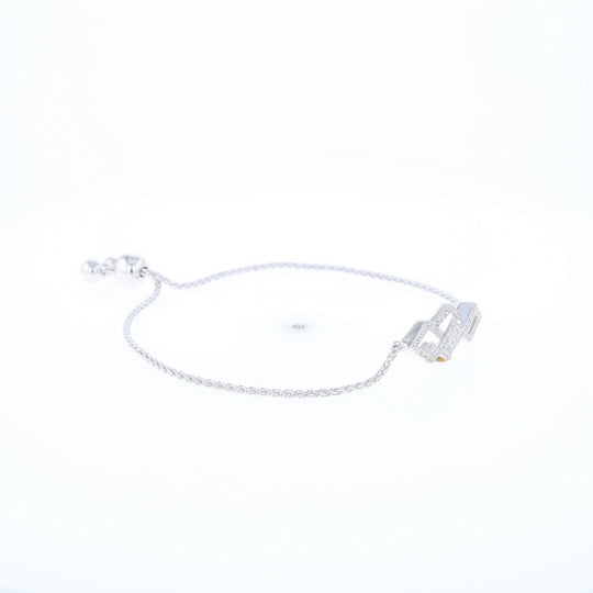 Bypass Diamond Bolo Bracelet