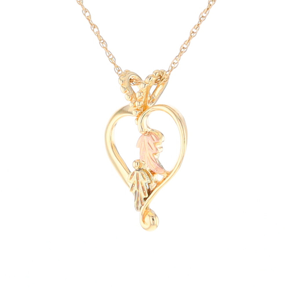 Black Hills Gold Open Heart Necklace